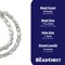 The Bead Chest 8x5mm Metal Skull Beads for Jewelry Making – Silver Finish – 16 Inch Strand, Durable Brass Base, Hole Size 1-2mm – DIY Crafts, Necklaces, Bracelets, Tribal & Goth Designs